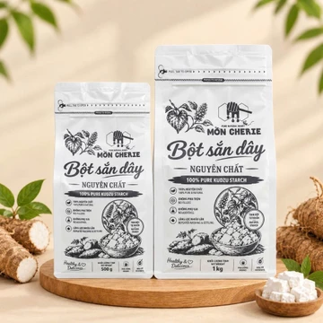 Bột Sắn Dây Nguyên Chất 100% - Bột Sắn Dây Mon Cherie Honey Hàng Chất Lượng Cao Chuẩn Bột Sạch