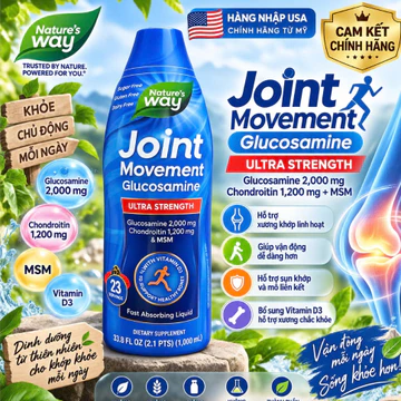 NƯỚC UỐNG Glucosamine Nature's Way Joint Movement Glucosamine 1000ml của Mỹ