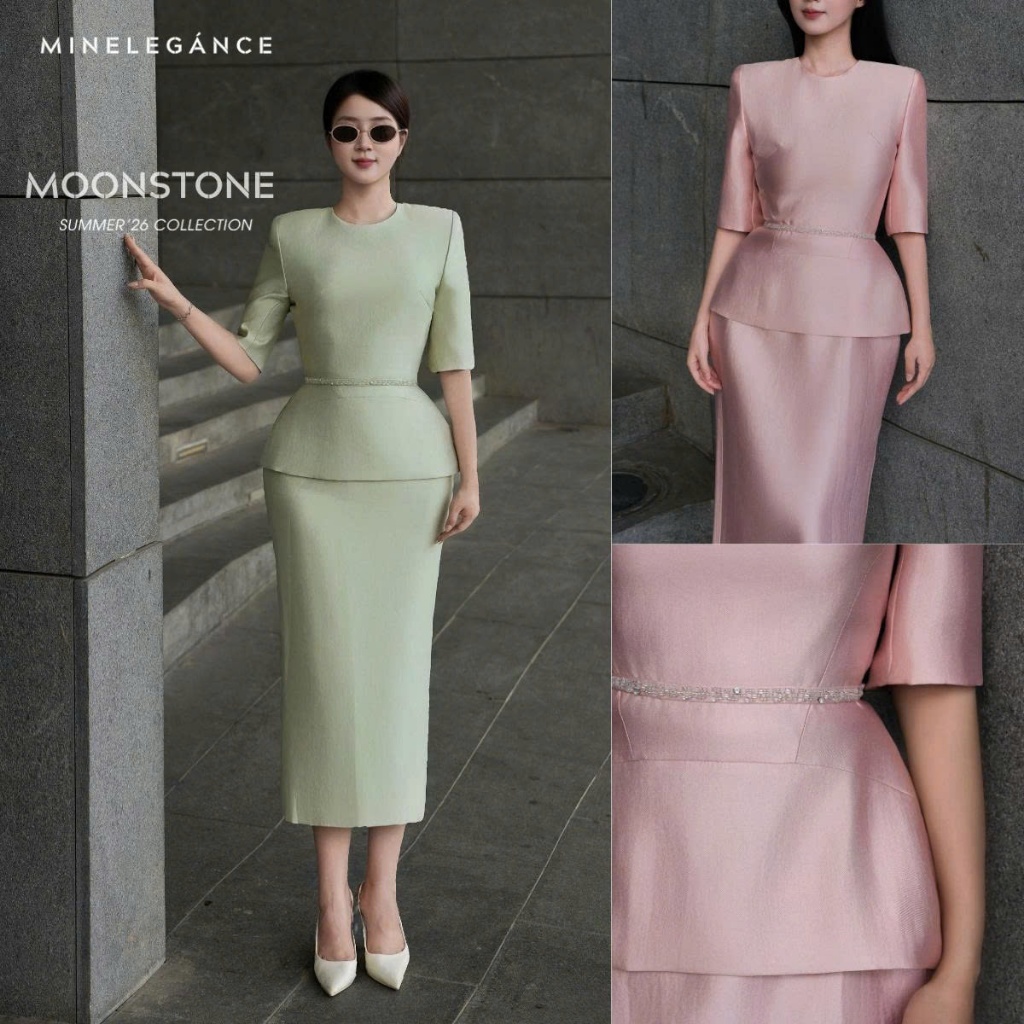 MINELEGÁNCE | SET ÁO & CHÂN VÁY BÚT CHÌ THANH LỊCH, SANG TRỌNG - MIN291