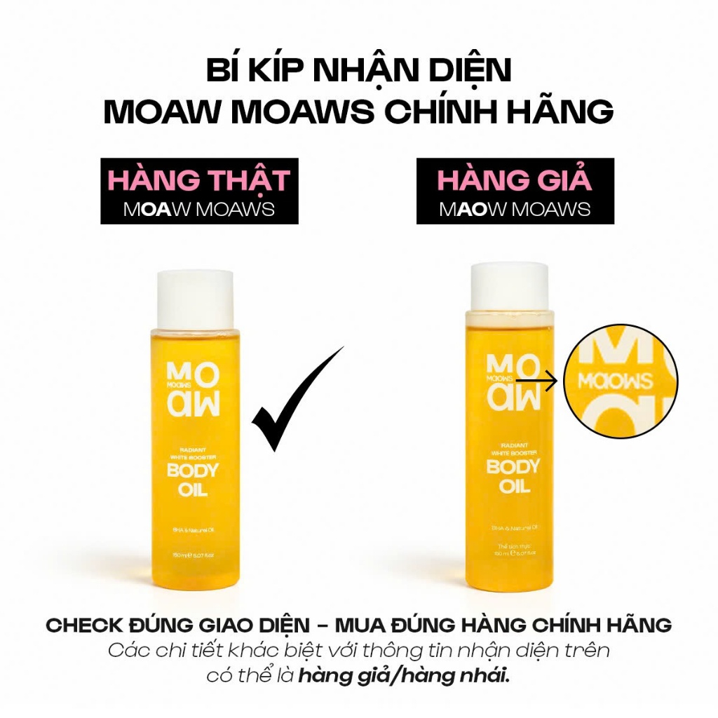 [MUA 1 TẶNG 1 FULL] Dầu Dưỡng Giảm Thâm MOAW MOAWS - Mềm Da, Giảm Chai Sần Với BHA & Dầu Tự Nhiên | BigBuy360 - bigbuy360.vn