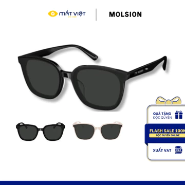 Kính Mát Nữ MOLSION MS3060 Chính Hãng, Kính Mát Vuông Thời Trang, Kính Mát Cao Cấp Nhựa, Kính Mát Chính Hãng Mắt Việt