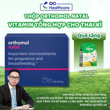BỔ BẦU "TÀI PHIỆT" Orthomol Natal - Bổ Sung Sắt, Acid Folic, Canxi, Lợi Khuẩn, DHA, EPA, Vitamin Bầu, Sau Sinh
