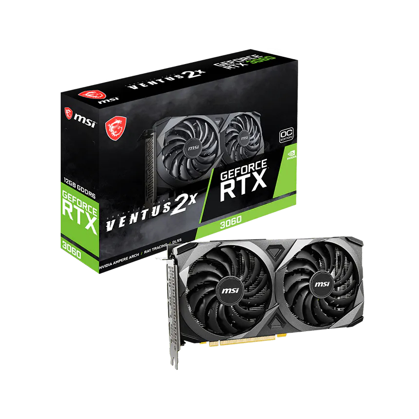 [Full VAT] Card màn hình MSI GeForce RTX 3060 VENTUS 2X 12GB GDDR6 | BigBuy360 - bigbuy360.vn