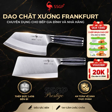 Dao làm bếp Frankfurt SSGP, dao chặt xương bò bộ dao nhà bếp, dao chặt thịt gà, Dao chặt thịt