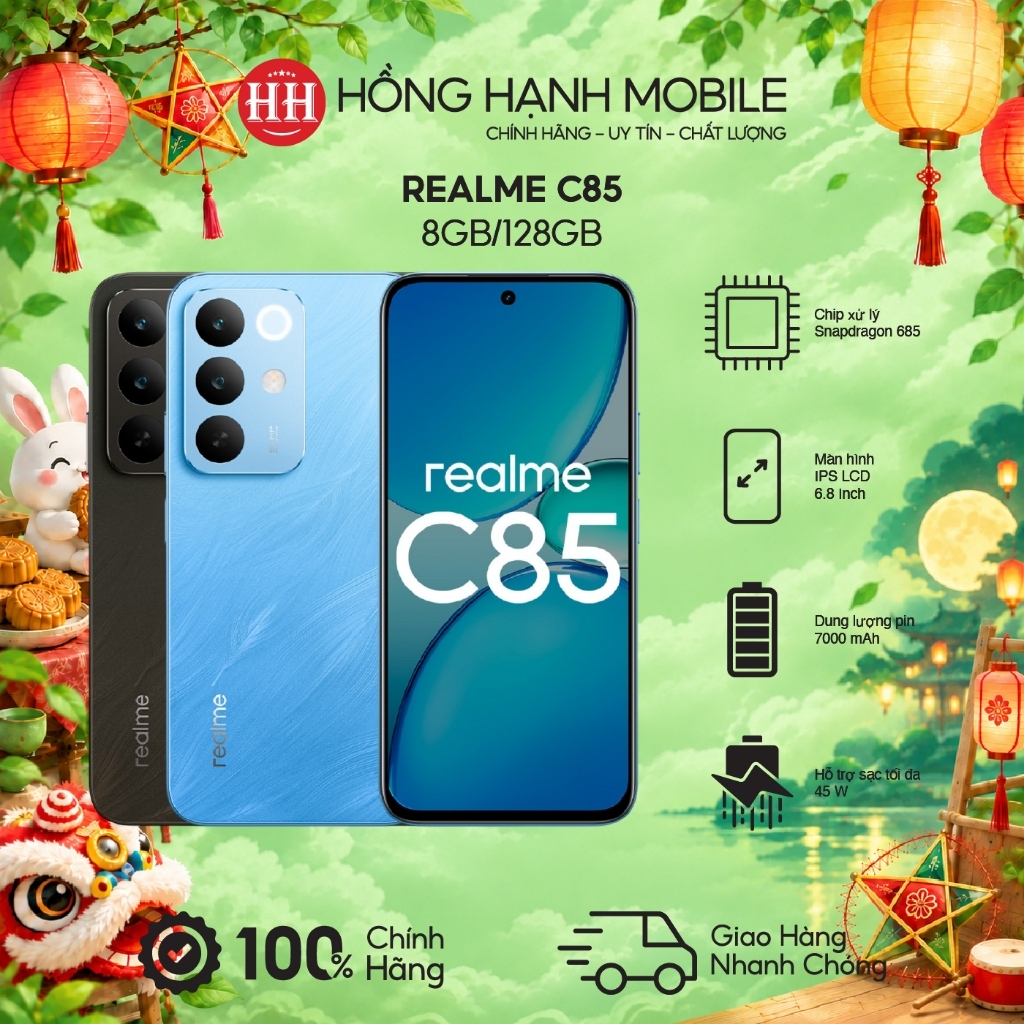 Điện Thoại Realme C85 8GB/128GB - Hàng Chính Hãng