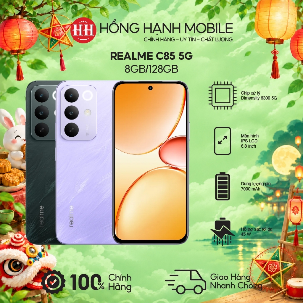 Điện Thoại Realme C85 5G 8GB/128GB - Hàng Chính Hãng