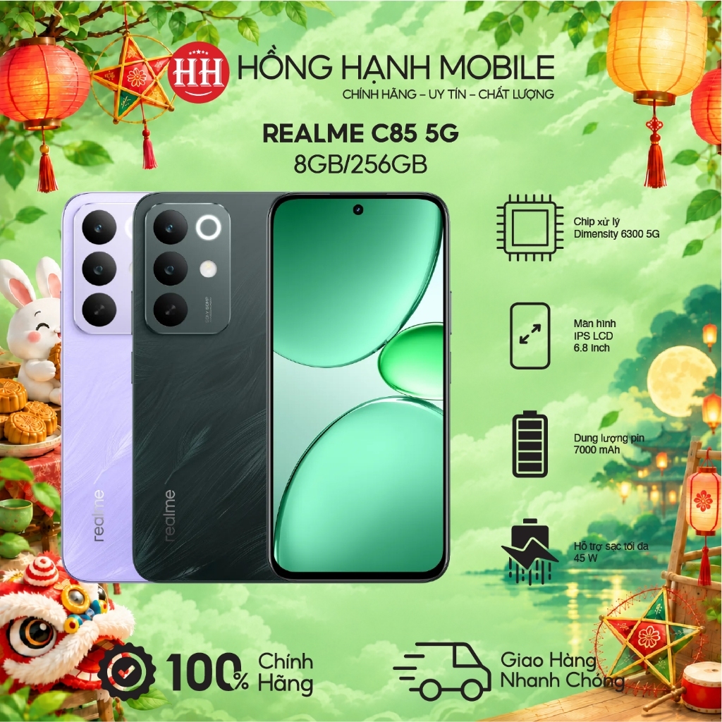 Điện Thoại Realme C85 5G 8GB/256GB - Hàng Chính Hãng