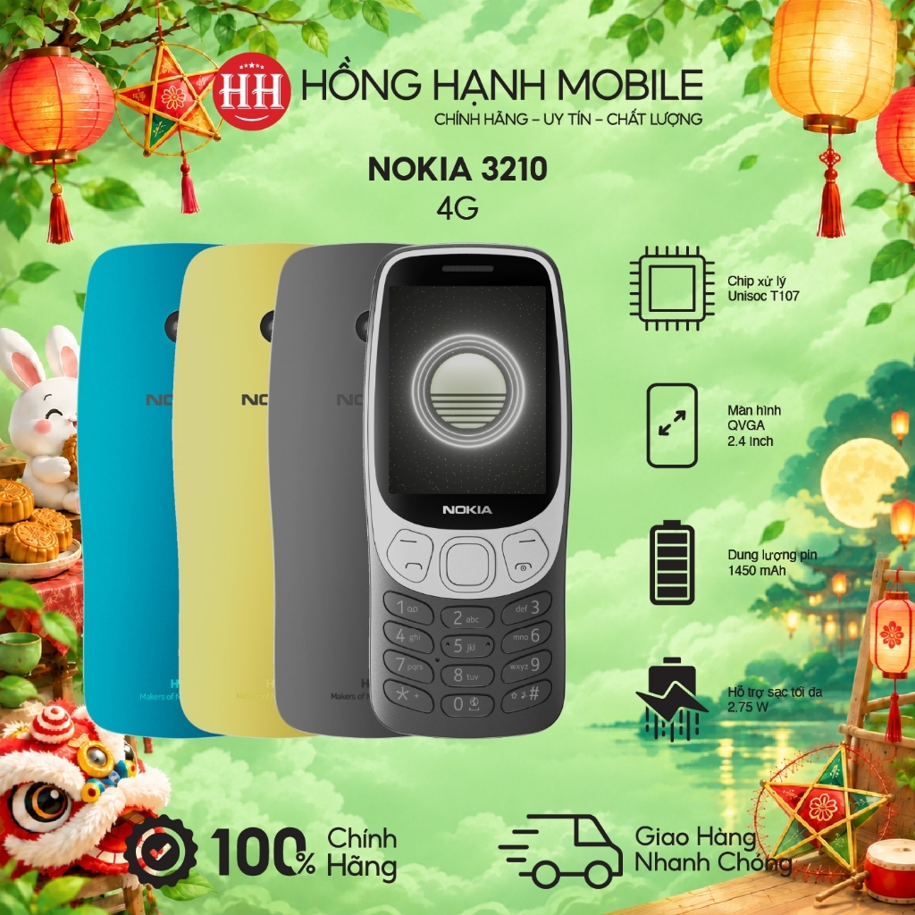 Điện Thoại Nokia 3210 4G - Hàng Chính Hãng