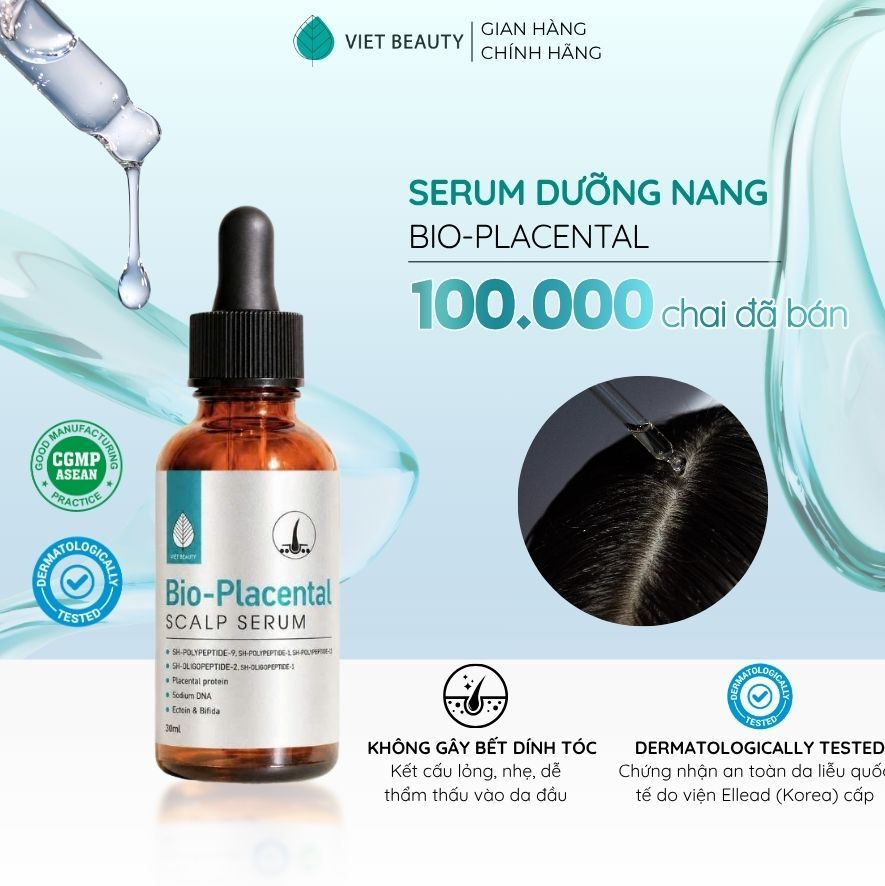Serum dưỡng nang tóc Bio-Placental giúp phục hồi nuôi dưỡng nang tóc và da đầu