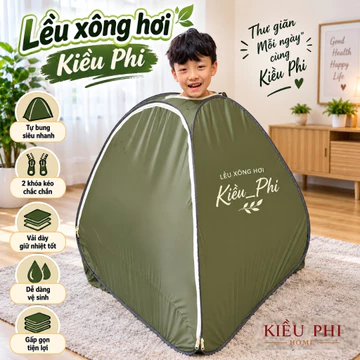 Lều Xông Hơi Cá Nhân Tự Bung Gấp Gọn Nhanh Chống Thấm Giữ Nhiệt Tốt, Lều Xông Chui Đầu ( Ngẫu Nhiên)