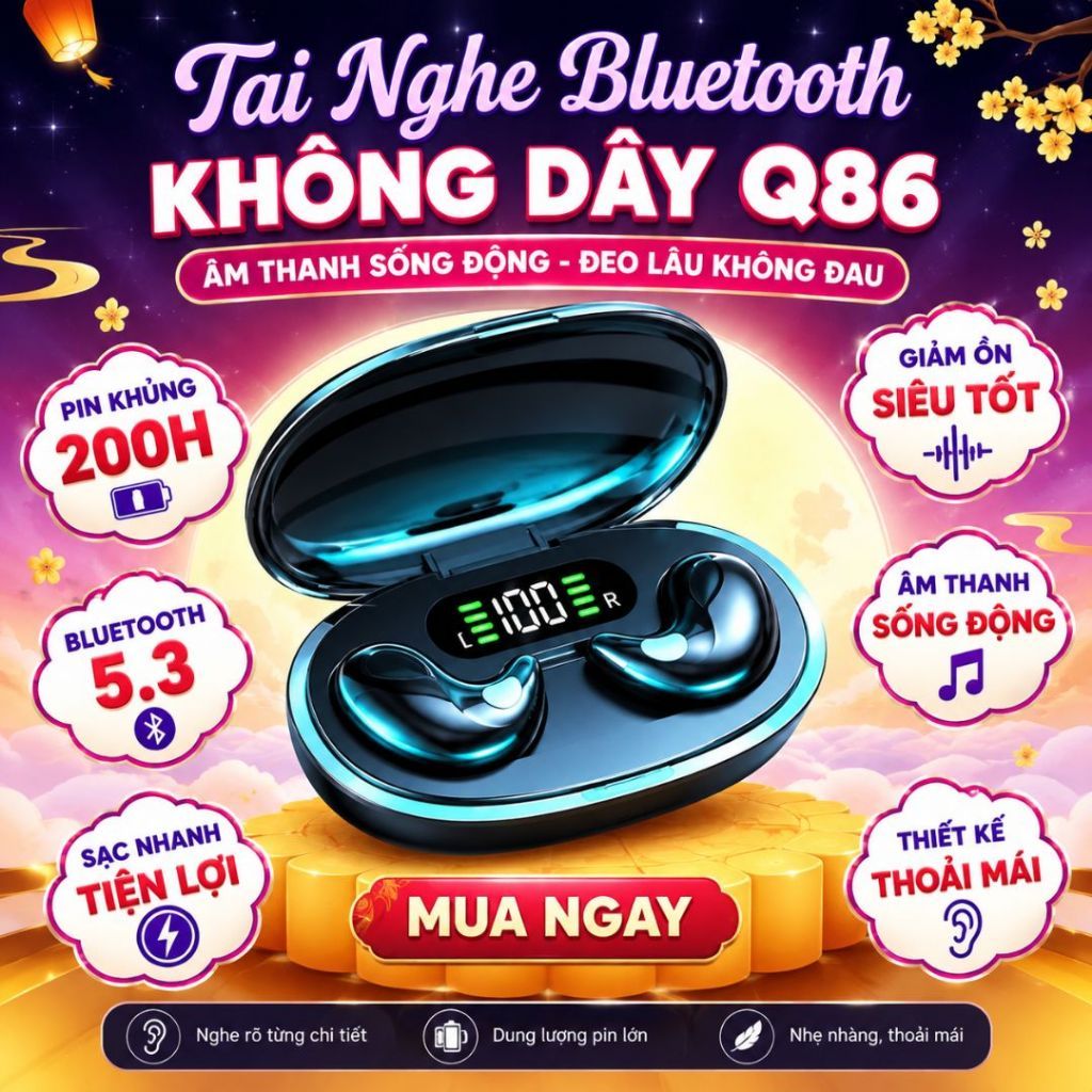 Tai nghe chơi game X55 Bluetooth 5.4 chống nước, màn hình LED pin Trâu, độ trễ thấp,thiết kế nhỏ gọn