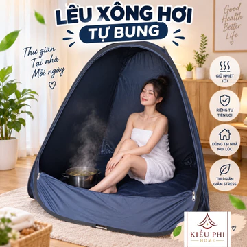 Lều xông hơi tự bung sau sinh bảo hành 24 tháng, Lều xông hơi Kiều Phi giao màu ngẫu nhiên