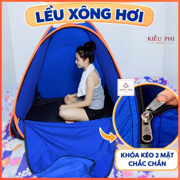 Lều xông hơi tự bung tại nhà ( màu ngẫu nhiên) - Lều xông hơi sau sinh chui đầu gấp gọn cao cấp Kiều Phi