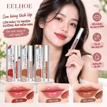 Son lột EELHOE lên màu dễ dàng dưỡng ẩm môi giữ màu lâu tạo viền môi quyến rũ ✨