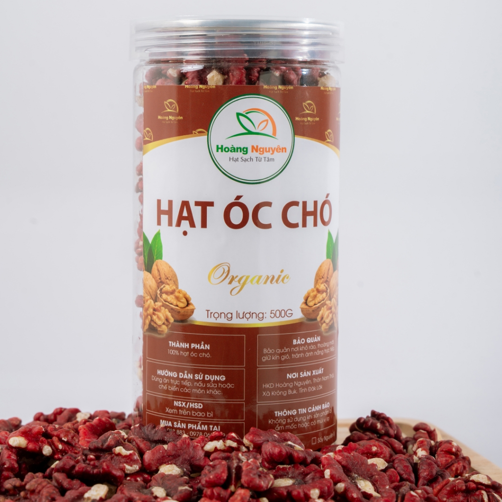 Hạt Óc Chó Vàng Hoặc Đỏ Tách Vỏ HOÀNG NGUYÊN Nhập Khẩu Chile Và Mỹ đóng gói 500g Cả Bì Hoặc 250g Cả Bì.