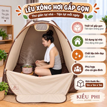 Lều xông hơi chui đầu tự bung - Lều xông hơi tam giác tại nhà sau sinh (Màu ngẫu nhiên)