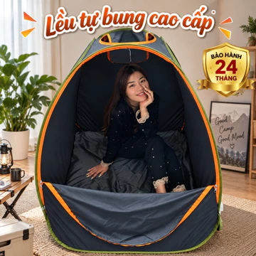 Lều xông hơi tự bung gấp gọn bảo hành 24 tháng, lều xông hơi sau sinh chui đầu Kiều Phi
