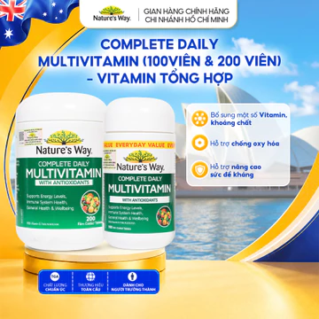 Vitamin Tổng Hợp Nature’s Way Complete Daily Multivitamin, Hỗ Trợ Bổ Sung Vitamin Và Khoáng Chất Hộp 100v