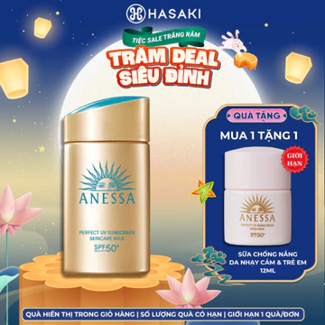 [DAILY] Sữa Chống Nắng Anessa Dưỡng Da Kiềm Dầu (Mới) SPF50+ PA++++ Hasaki Chính Hãng