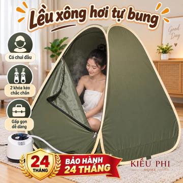 Lều xông hơi cao cấp bảo hành 24 tháng - Lều xông hơi sau sinh Kiều Phi giao màu ngẫu nhiên, vải dày
