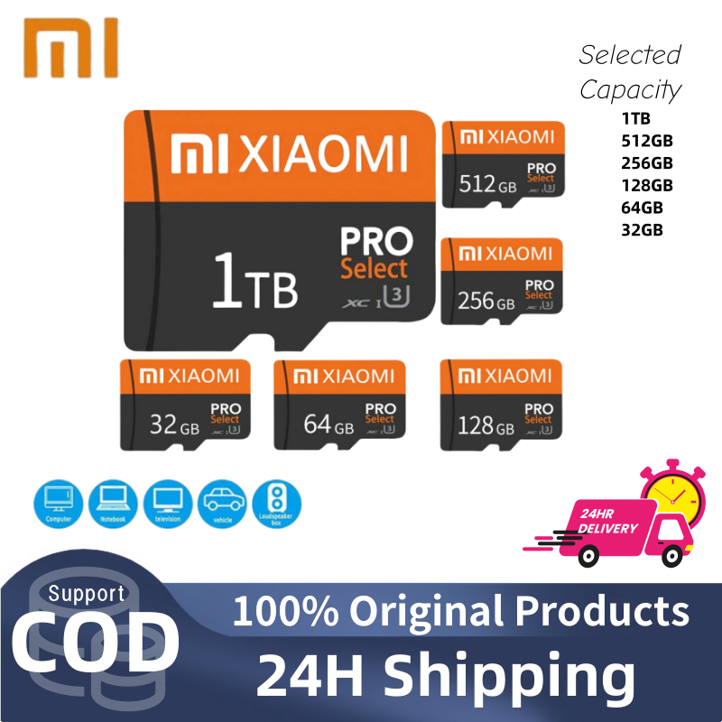 Thẻ Nhớ MicroSD Bền Cao cho Camera Giám Sát Xiaomi 32GB-1TB Chuẩn Class 10, UHS-I, SDHC/SDXC Chịu Nhiệt, Chống Sốc