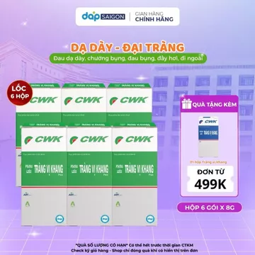 Tràng vị khang Plus 6hộp x 6gói - Hỗ trợ tiêu hóa,giảm táo bón, viêm đại tràng, hội chứng ruột kích thích