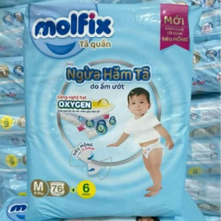 [MUA 2 TẶNG 1 NRB 500ML] Tã quần Molfix ngừa hăm - đêm Size M / L/ XL /XXL / 3XL