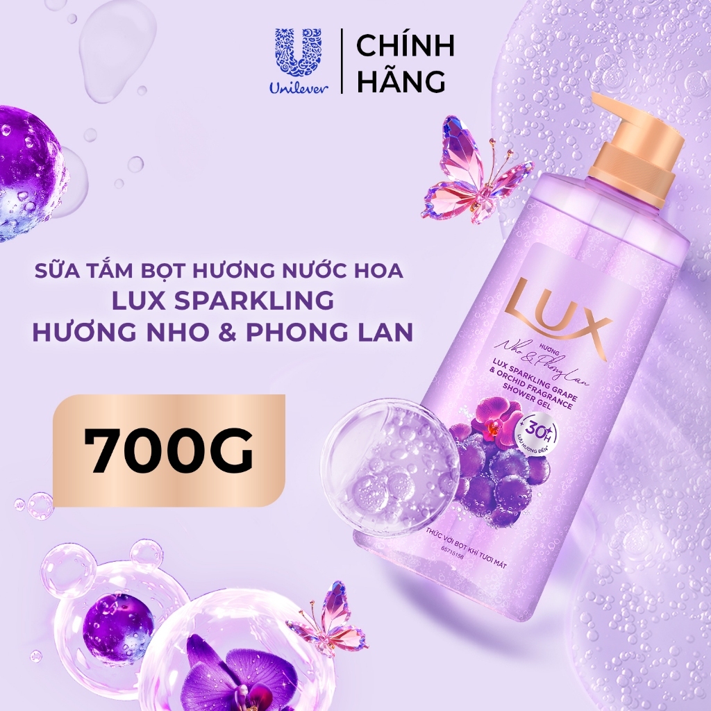 LUX Sparkling Sữa Tắm Bọt Hương Nước Hoa Tươi Mát 700g | BigBuy360 - bigbuy360.vn