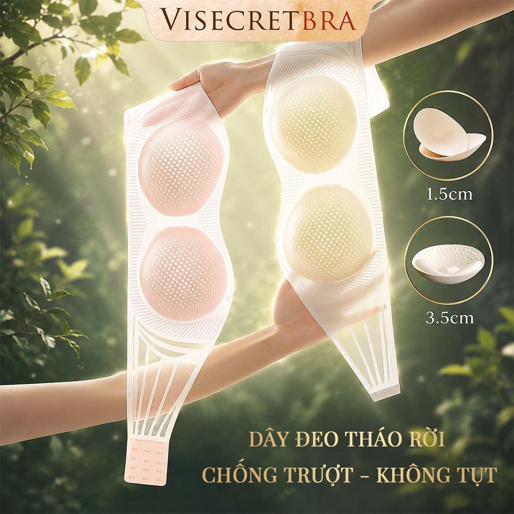 Áo Lót Nữ Áo Bra Nữ Visecret Bra Áo Không Dây Nâng Vòng 1 Không Gọng Có Mút Đệm Gom Quả Chống Xệ -- 250455