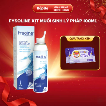 Nước Muối Xịt Mũi Fysoline Pháp 100ml – Xịt Muối Biển Tự Nhiên Giữ Ẩm, Vệ Sinh Mũi Cho Trẻ Từ 3 Tháng