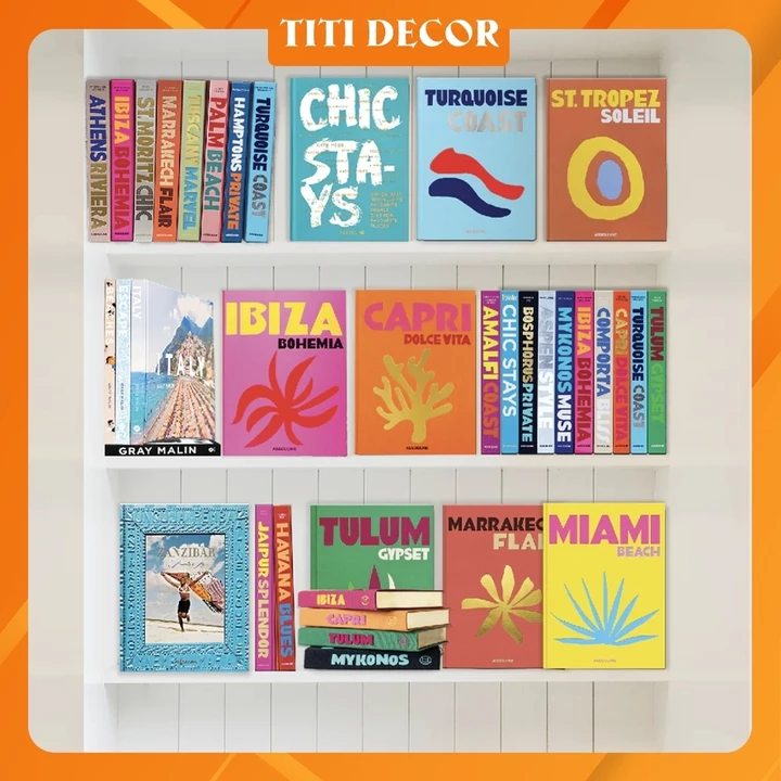 [Mẫu 2026] Mô Hình Sách Decor Travel, Sách Trang Trí Chụp Ảnh Sản Phẩm, Sách Decor Bàn Học, Đồ Decor Phòng Ngủ
