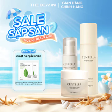 Combo Dưỡng Da Dr.Pepti 3 Món: Toner 180ml+ Serum Mờ Thâm 30ml+ Kem Gel Rau Má 70ml Dr.Pepti Centella