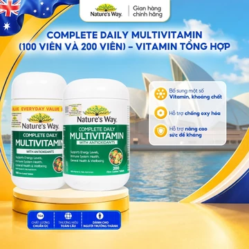 Vitamin Tổng Hợp Nature’s Way Complete Daily Multivitamin- Hộp 100 - Hỗ Trợ Bổ Sung Vitamin Và Khoáng Chất