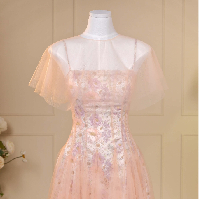 Áo khoác choàng lưới - Peony Top