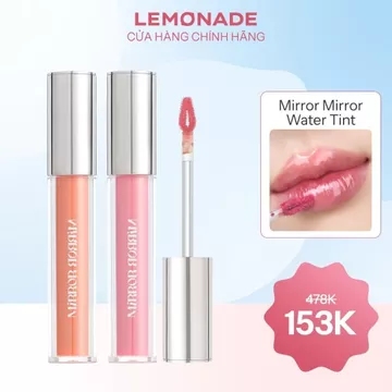 [163k/2 cây] Combo 2 Son tint bóng không dính bền màu Lemonade Mirror Mirror Water Tint 4gx2 - HSD: 2027