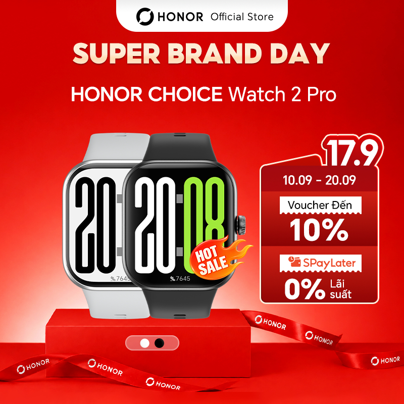 Đồng Hồ Thông Minh HONOR Choice Watch 2 Pro | Màn Hình AMOLED 1.97'' | Pin Đến 14 Ngày | Theo Dõi Sức Khỏe | BH 12 Tháng
