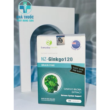 [CHÍNH HÃNG] Viên Uống Bổ Não Hoạt Huyết Dưỡng Não NZ-GINKGO 120 Hỗ Trợ Tuần Hoàn Não Và Phòng Ngừa Tai Biến