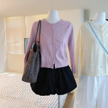 Áo Len Nữ LENCLOTHING A1569 - Áo Cardigan Thêu, Áo Khoác Ngoài, Áo Len Tay Dài, Áo Khoác Thêu, Áo Len Dệt Kim
