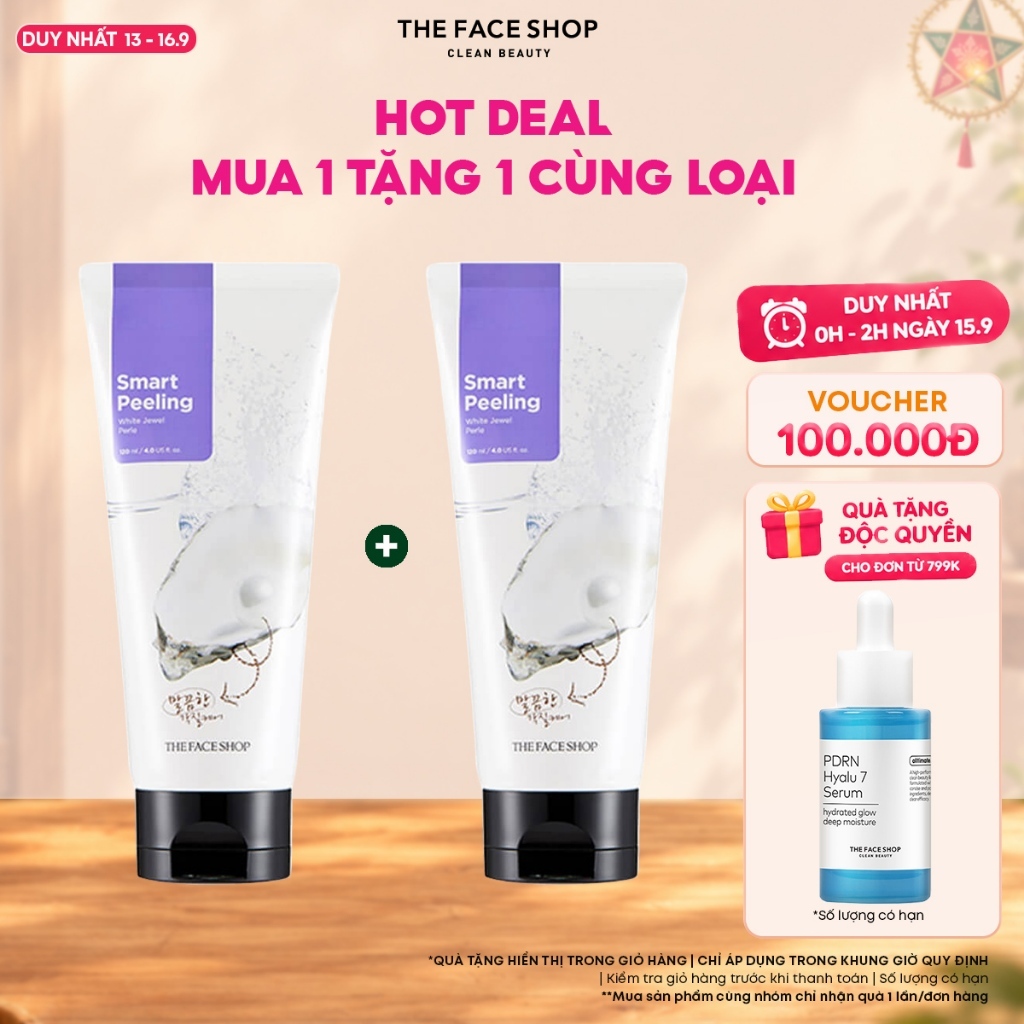 [FS]Combo 2 Mặt Nạ Kỳ THE FACE SHOP Smart Peeling White Jewel 120ml