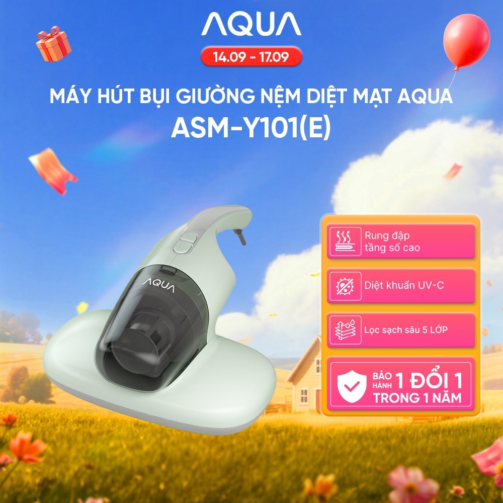 [SẢN PHẨM MỚI] Máy hút bụi giường nệm AQUA ASM-Y101(E) - Bảo hành 1 đổi 1 trong 1 năm