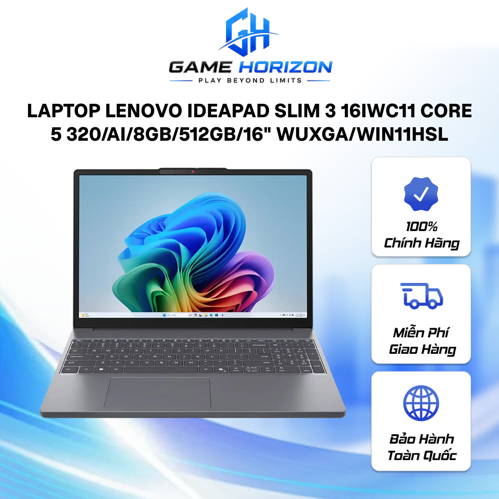 Laptop Lenovo IdeaPad Slim 3 16IWC11 Core 5 320/AI/8GB/512GB/16" WUXGA/Win11HSL (83RS002KVN)