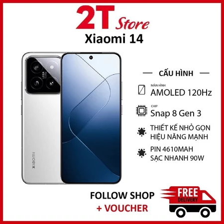 [Máy Cũ] Điện thoại Xiaomi Mi 14 chip Snapdragon 8 Gen 3 camera 50MP Pin 4610 mAh hỗ trợ sạc nhanh 90W
