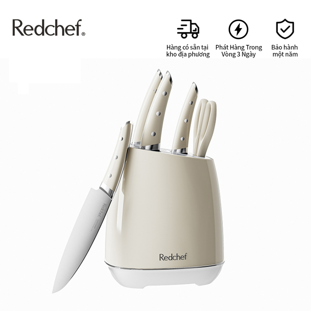 Redchef Bộ dao kháng khuẩn và chống ăn mòn bằng thép không gỉ 6 chiếc