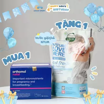 Thực phẩm bảo vệ sức khỏe Orthomol Natal bổ sung lợi khuẩn tăng cường đề kháng cho mẹ bầu - Vitamin bầu số 1 tại Đức