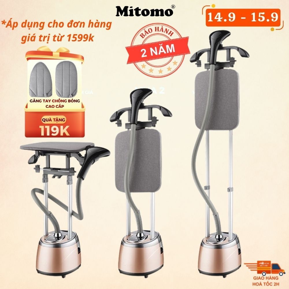 Bàn ủi hơi nước đứng Mitomo GC-559 Công suất 2200W BH 2 năm