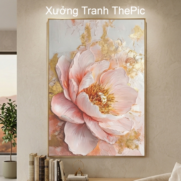 [ Size Lớn]Tranh Canvas Bông Hoa Treo Tường, Tranh Hoa Decor Phòng Khách, Phòng Ngủ, Khách Sạn