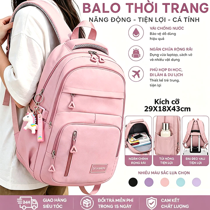 Balo nữ balo laptop balo du lịch balo chống nước balo thời trang phiên bản Hàn Quốc balo #B8705