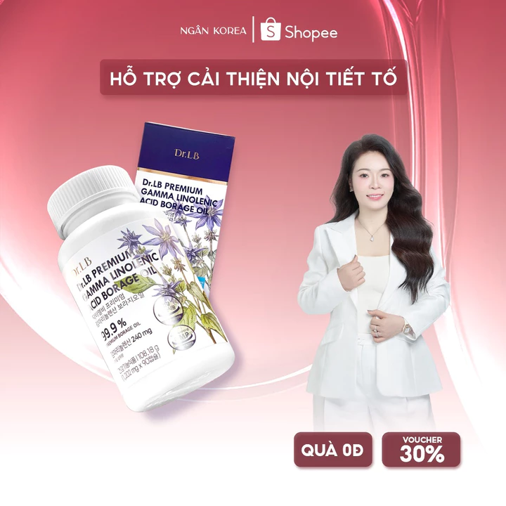 Viên Uống Nội Tiết Tố Nữ Hoa Lưu Ly Dr.LB Hàn Quốc 90 Viên – Hỗ Trợ Cân Bằng Nội Tiết, Giảm Bốc Hỏa, Tiền Mãn Kinh