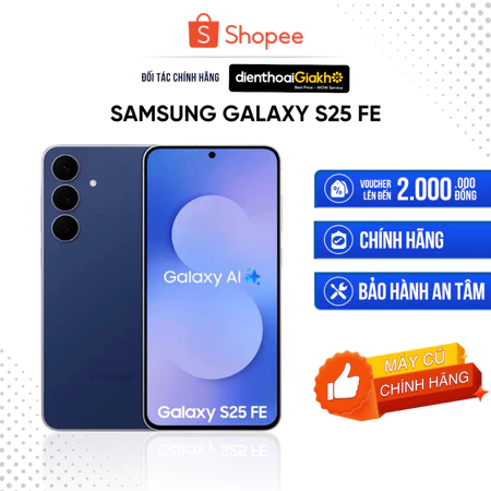 [Máy Cũ] Điện Thoại Samsung Galaxy S25 FE 5G 8GB/128GB - Chính Hãng, Bảo Hành 9 Tháng