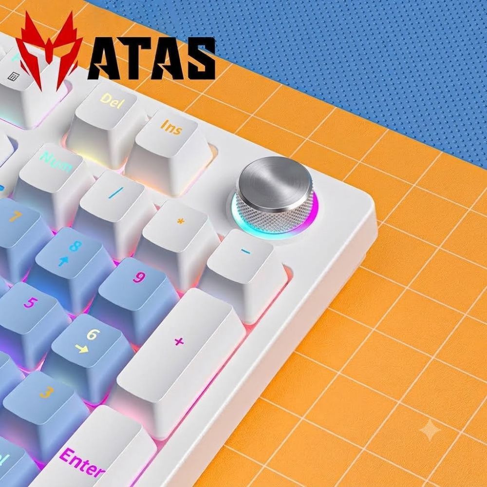 Bàn phím cơ ATAS ZA981 V4 - Layout Full size - Hotswap - Red Switch - LED 9 chế độ - Kết nối Type-C | BigBuy360 - bigbuy360.vn